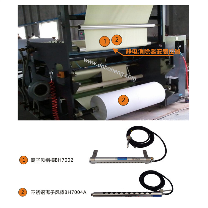 收放卷静电消除